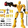 Desktop Decoration 3D Printed T13 Action Figure Shapeshift Robot ABS Robot Dummy Action Figures Multi-Jointed Movable Upgraded