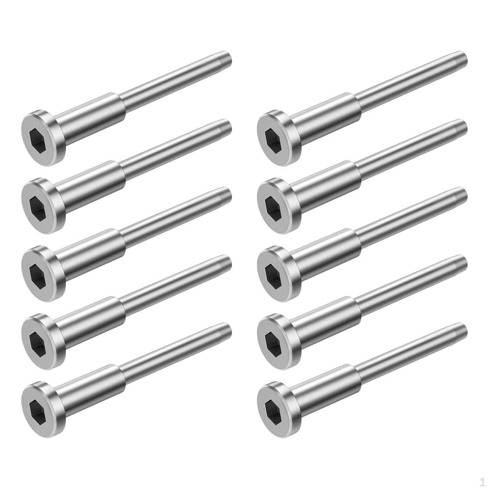 

10x Невидимый комплект тросового ограждения Приемник и обжимной конец Профессиональный для натяжителя