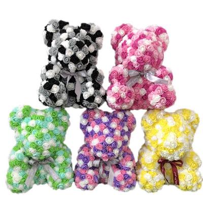 foam flower teddy bear