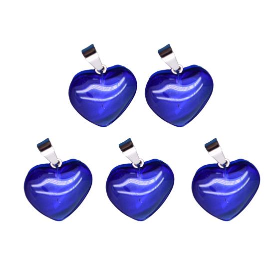 Heart Shape Pendant Necklace Charm 20mm Love Heart Shaped Pendant Jewelry Accessory for DIY Crafts Necklaces Bracelets Key Chains