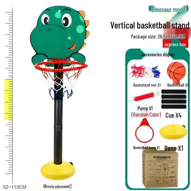 Cartoon Style Adjustable Indoor Basketball Hoop for Kids with Free Shipping