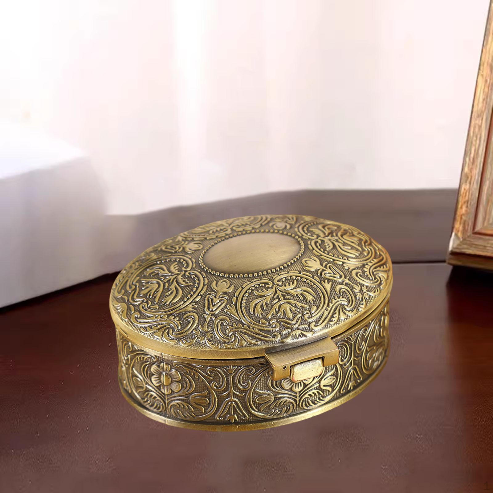 

Jewelry Box Holder Gifts Lightweight Premium Multifunctional Zinc Alloy Portable Organizer Storage