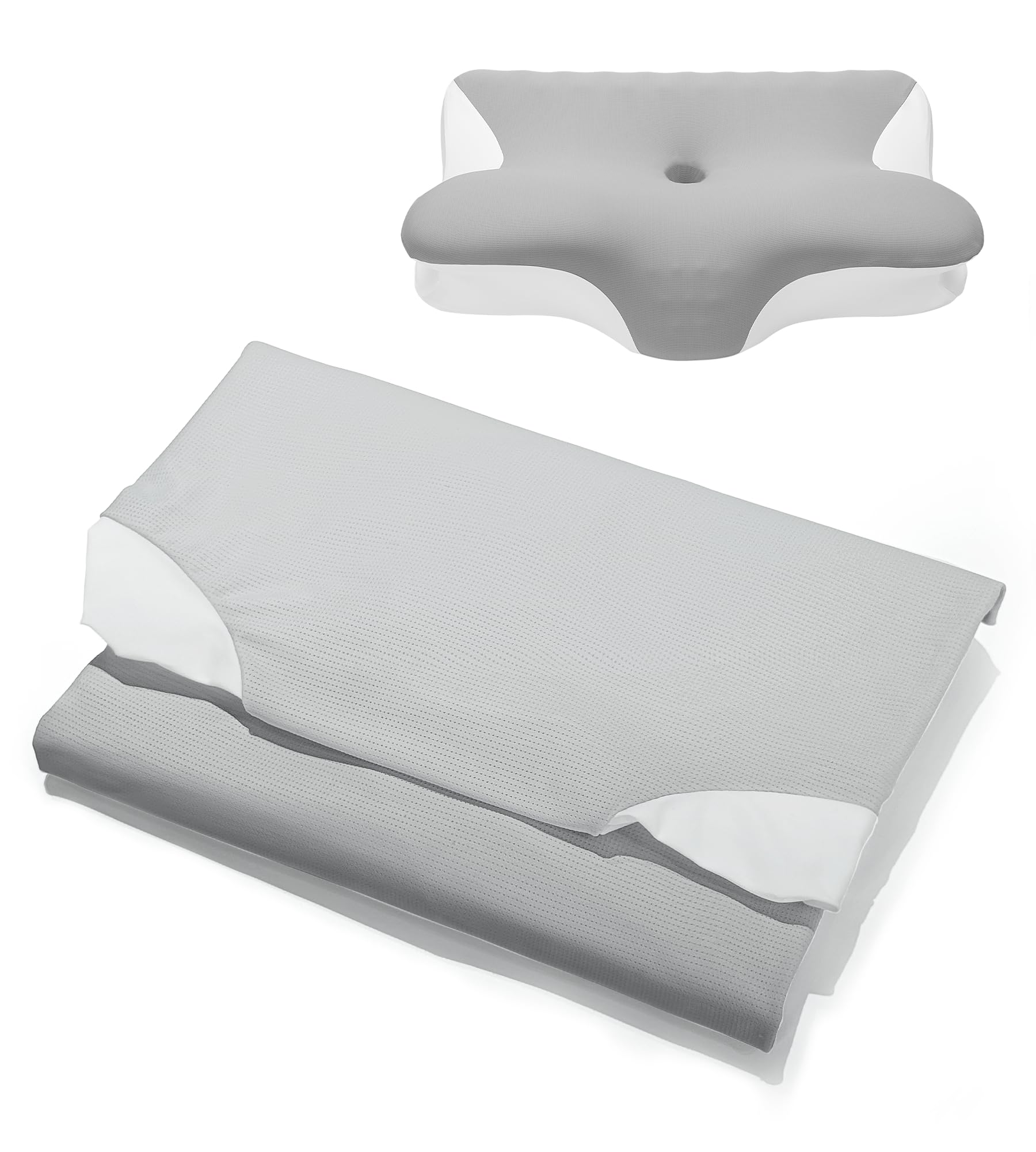 

Pursay Подушка из пены с эффектом памяти без шеи Съемная наволочка для подушки Friction 1 Подушка против храпа, Боль, Подушка, [Прохладная на ощупь, Дышащая, Устойчивая], серый