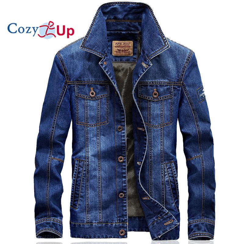 

Уютная джинсовая куртка в стиле ретро, ​​мужская джинсовая куртка на весну и осень, винтажная мужская ковбойская куртка, однобортное джинсовое пальто Chaquetas Hombre M синий