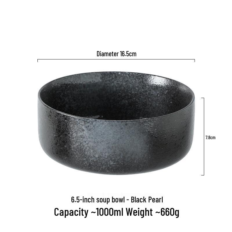 Large Japanese Ceramic Soup & Noodle Bowl - Tang Monk Style