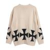 E@RD 2025 Autumn/Winter Melancholy 2nd Gen Cross Pattern Unisex Sweater