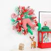 Christmas Elf Leg Wreath for Front Door Christmas Elf Wreath Decoration