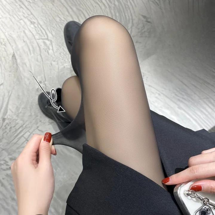 Skin Color Tights Summer Tear Resistant Anti-cored Hook Wire Pantyhose Black Stockings Breathable Slim Ultra Thin Leggings