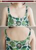 2025 Summer Sleeveless Cotton Linen Patchwork Maxi Dress