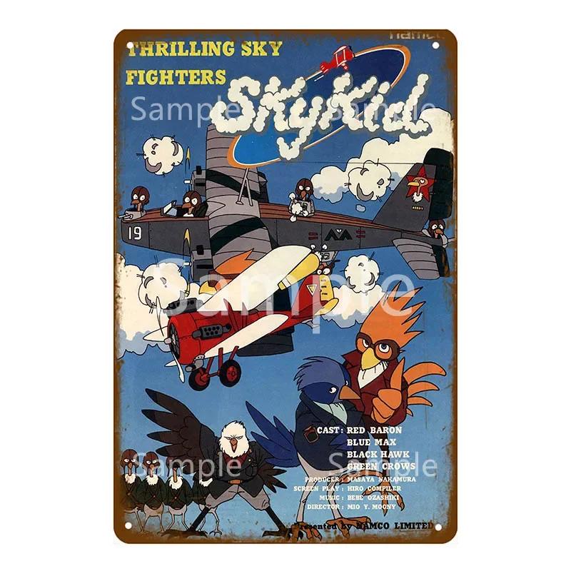 Anime Video Game Role Tin Sign Playroom Bedroom Wall Painting Plate Shabby Metal Signs Decor Vintage Art Decorative Wall Plaques