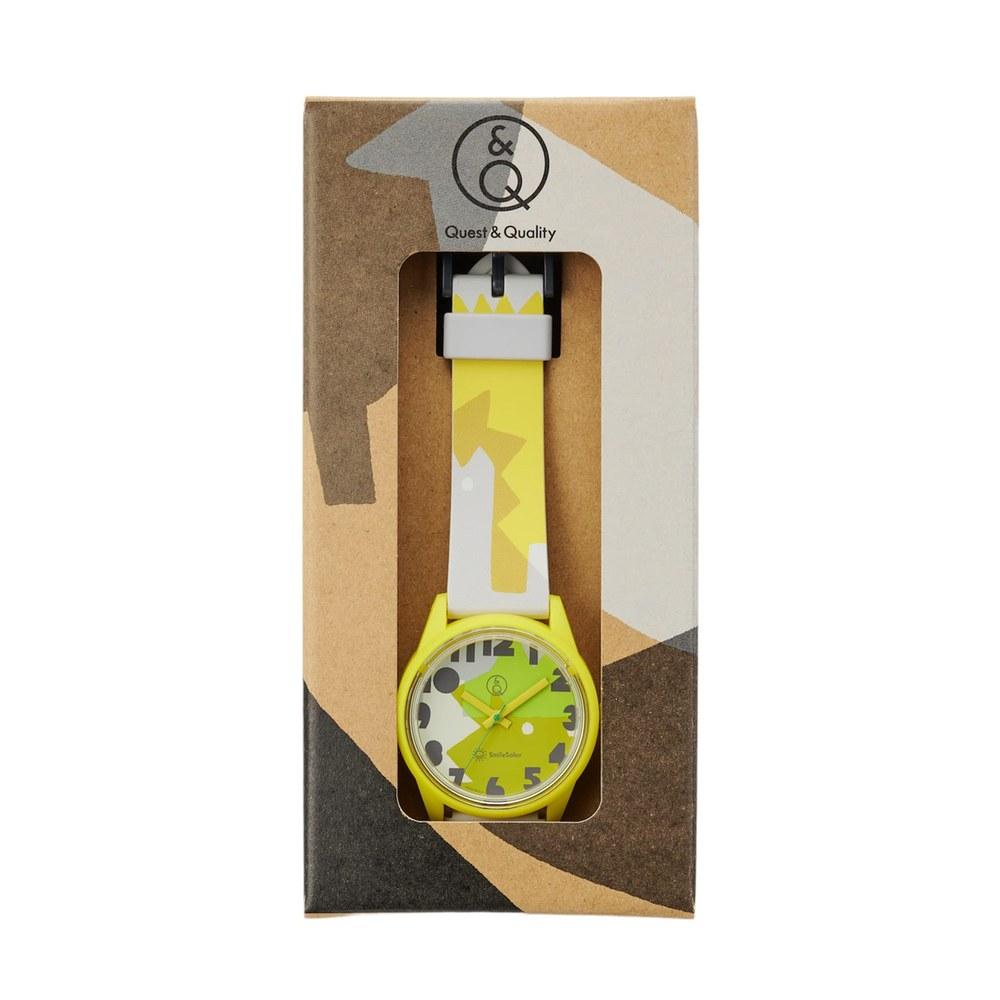 Citizen Q&Q SmileSolar Collaboration Model with Masaru Suzuki Waterproof Solar R00A-501VK Yellow