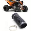 Professioneller Luftfilter-Ansaug-Gummischlauchverbinder Motorrad-Motorverbinder 15cm Länge Haltbares Gummirohr