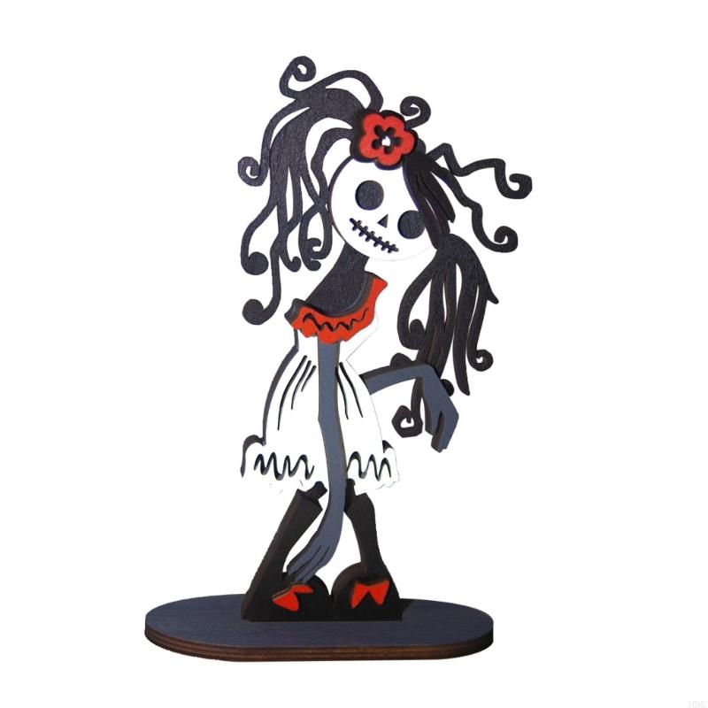 

Halloween Tiered Tray Decorations Indoor,Halloween Wooden Decors Block Sign J0MC чорний