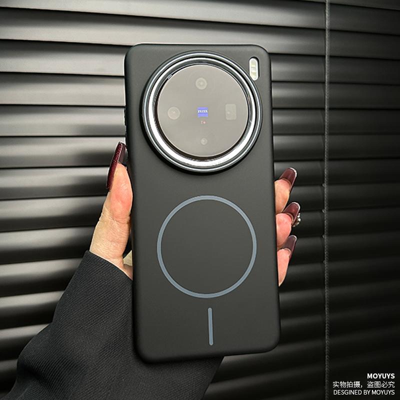 Applicable to vivox111 mobile phone case new magnetic suction vivo x111pro large hole x111pro mini ultra-thin grinding