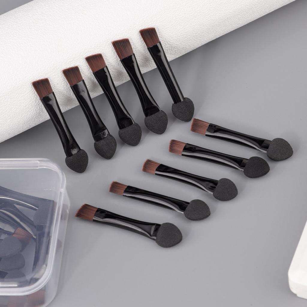 10 Pcs Small Makeup Brush Eyeshadow Applicator Double Sided Eyeshadow Brushes