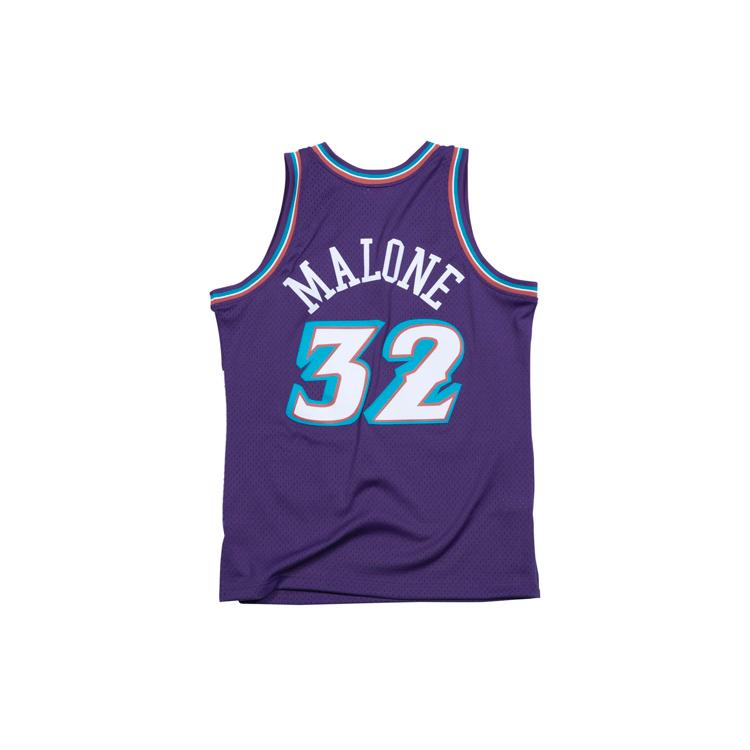 Mitchell & Ness Utah Jazz Road 1996 97 Karl Malone Swingman Jersey SMJYGS18216-UJAPURP96KMA