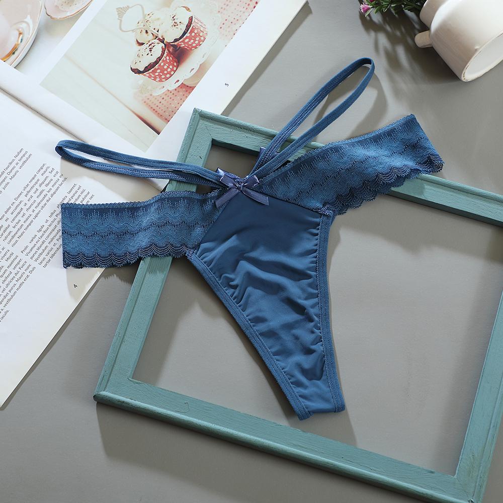 Low Waist Panties Sexy Underwear Lace Thin Strap Thongs Women Ladies Briefs Lingere Panty Underware Comfortable Lingerie
