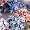 KX4B Floral Wreath Door Wreath Artificial Colorful Flowers Wreath for Front Door
