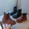 Vintage Children Tube Boots Black Brown Platform Kids Cotton Chimney Boot for Girl Baby Toddler Child Boy Shoes Keep Warm I07221