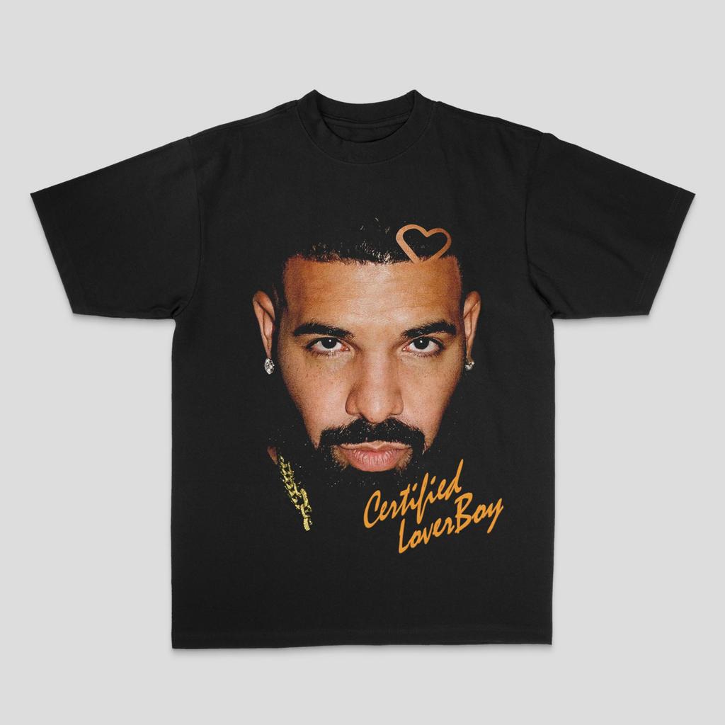 European and American Drake Male Duck Rock, Hip-hop and Rap Top High Street Sporty Casual Men's T-shirt Women's T-shirt Couple