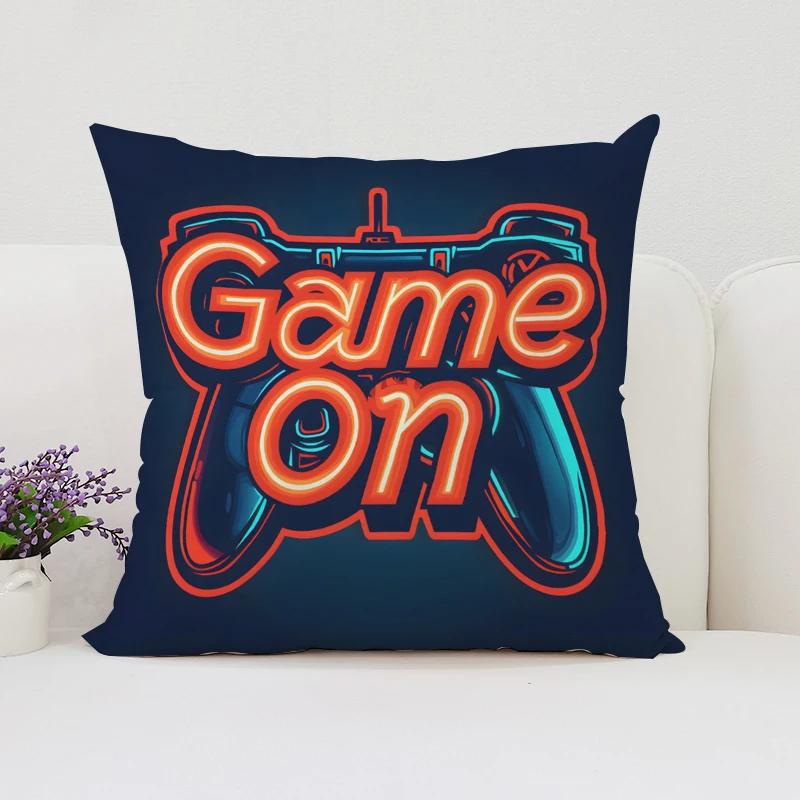 Home Decor TV Game Fan Style Square Pillowcase Cushion Cover Anime New Design Gamer Grip Printed 45x45 Gift for Kids