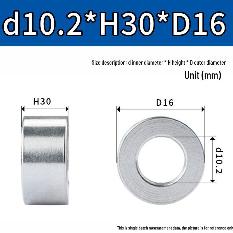 M8M10 Aluminum Alloy Thickened Round Hollow Spacer Sleeve