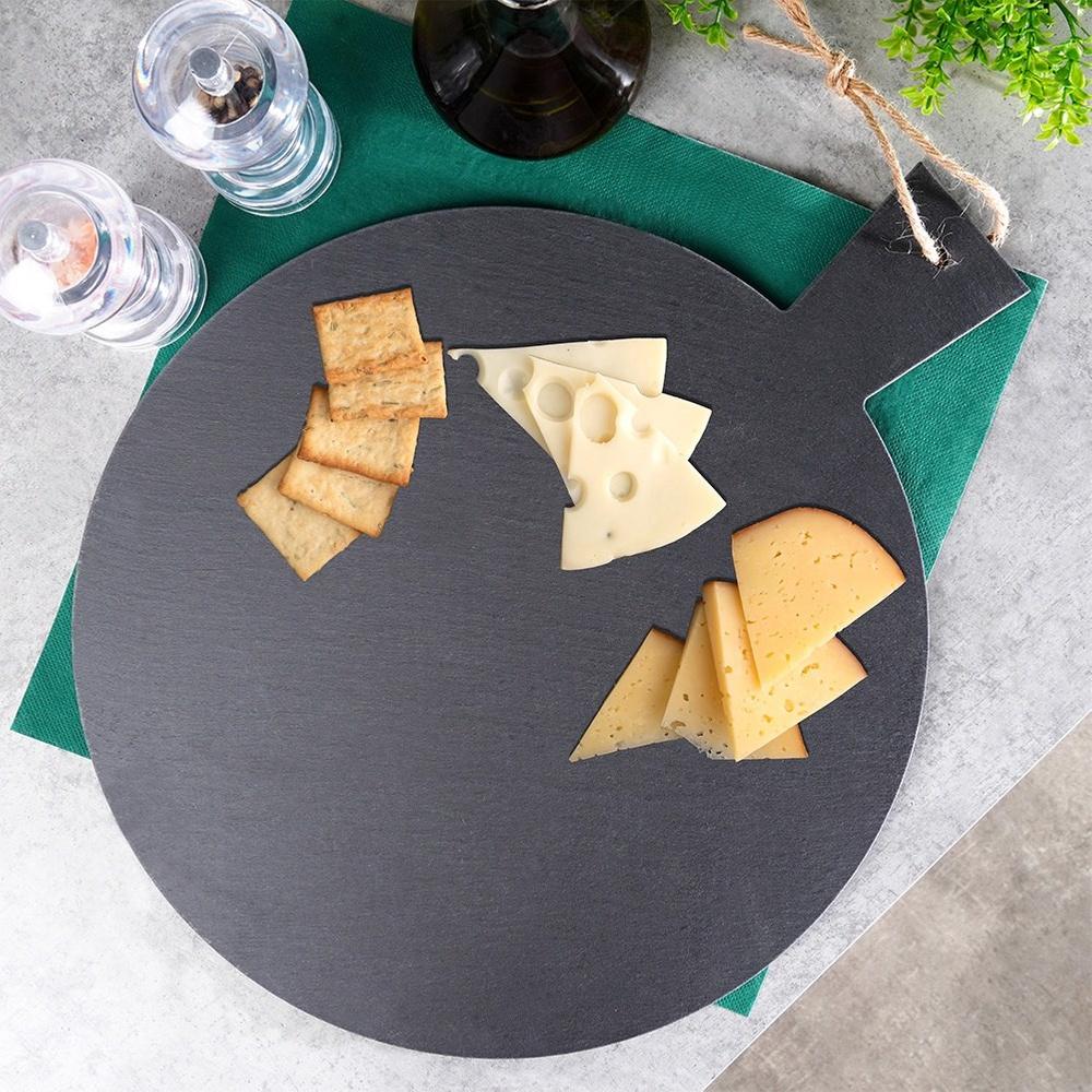 Stone Tray Board Plate Platter Slate Snacks Desserts Sushi Cheese Cold Meats