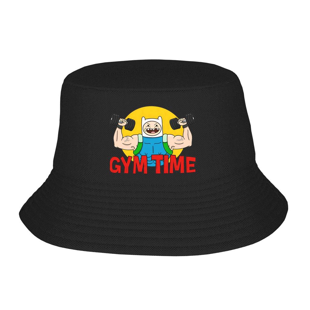 Trendy Adventures Time Jake the Dog Hearts Bucket Hats Teen UV Protection Hiking Fishing Caps Travel Headwear Panama Hat