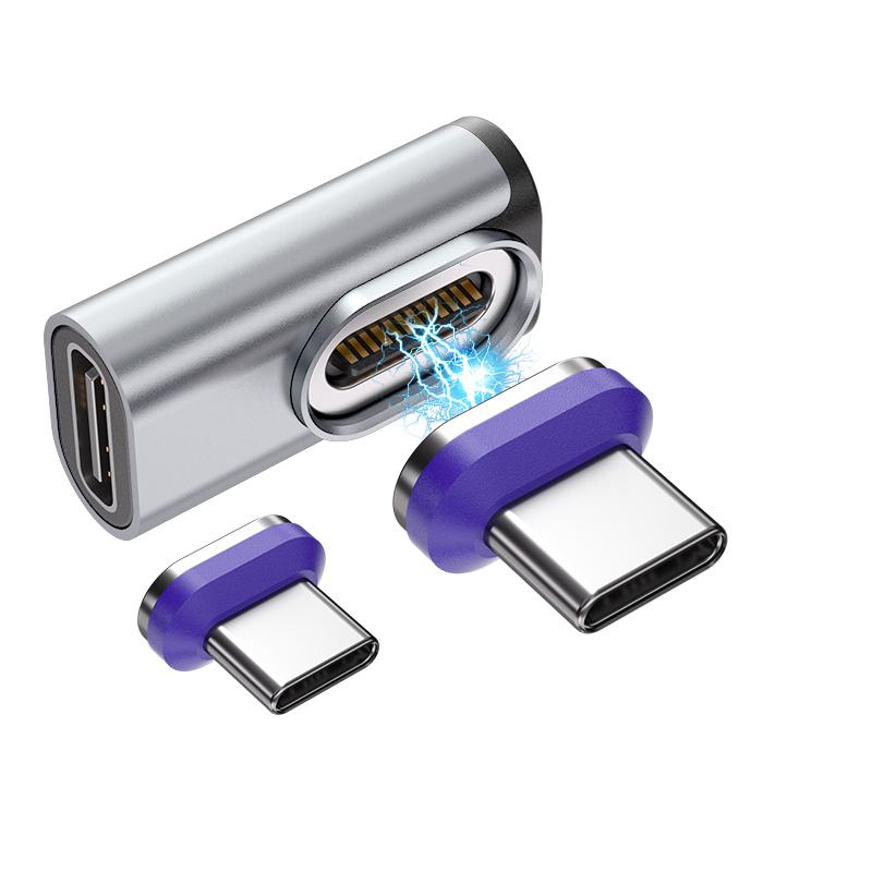 240W Magnetic Type-C Adapter USB-C to USB-C Fast Charging USB4.0 Connector 40Gbps 8K@60Hz Thunderbolt 4/3 for iPhone16 Macbook