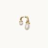 Summer Front And Rear Pearl Earrings Size Pearl Stud Earrings S925 Silver Needle Versatile Earrings Women