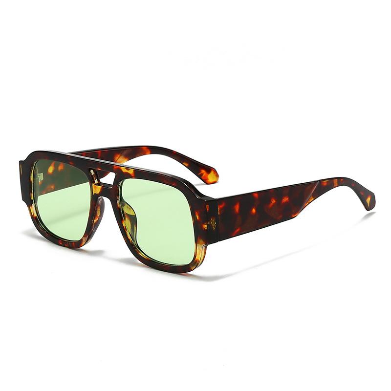 JYL TS Double Bridge Sunglasses Unisex UV Protection Versatile QZ1063-3935