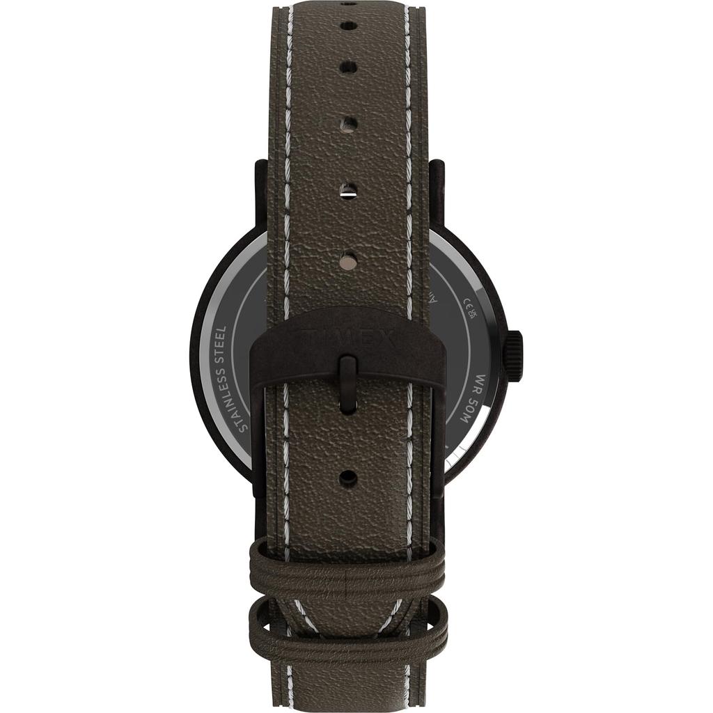 TIMEX TW2Y77000 Unisex Quartz Watch, Brown, 5 ATM Water Resistance