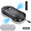 Window Cleaning Robot, Window Cleaning Robot Washer, Suction 5600PA, Intelligent Navigation, Anti-fall, 10 Cleaning Cloths, Black