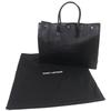 Great SAINT LAURENT PARIS Tote Bag Rib Gauche black leather mens 587273 Used