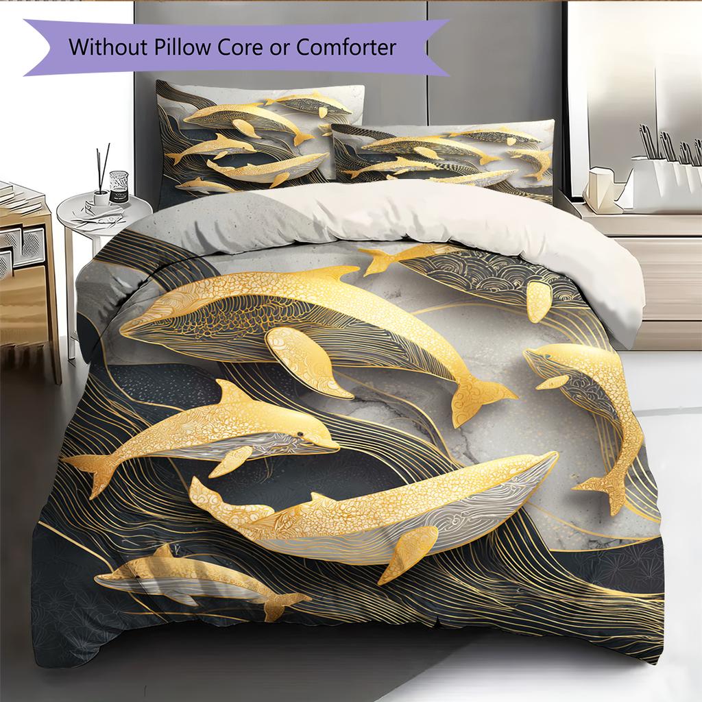 Cartoon Pattern Bedding Quilt Set Quilt Cover Pillowcase Home Decoration Birthday Gift (1 * duvet cover + 2 * pillowcase, without core)