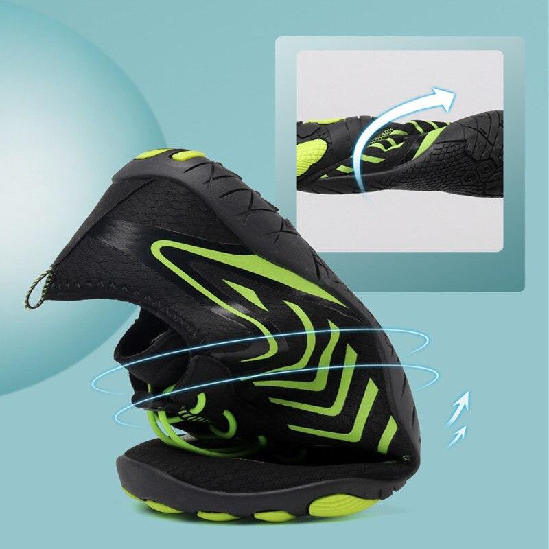 Quick Dry Beach Wading Sneakers Unisex Breathable Water Shoes Sports Shoes Non-slip Aqua Shoes for Surfing Fishing Canyoning Swimming