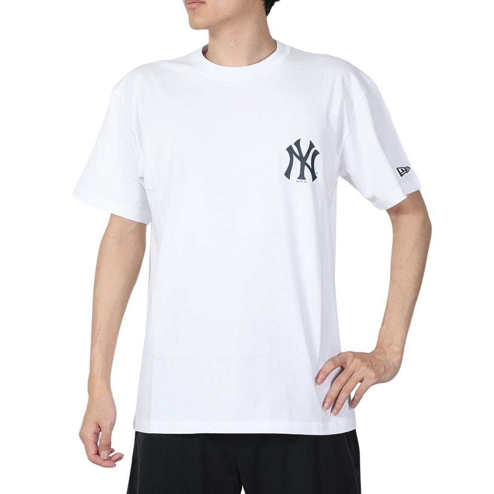 

Футболка с коротким рукавом MLB NY White L SS CT TEE NEYYAN WS WHI NVY [New Era]