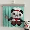 Cartoon Panda Hanging Beads Ornaments Handmade Cat Crafts Wall Art for Girls Room Decor Creative Wall Decoration Trendy 2025