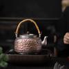 SUSHI CERAMICS Master Zheng Wenqiang Gilded Silver Teapot Set