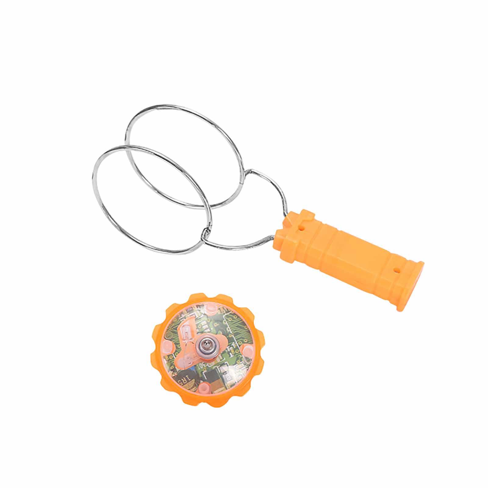 

Летающий диск, креативные красочные светящиеся ручные вращающиеся магнитные светящиеся игрушки для детей One Size оранжевый