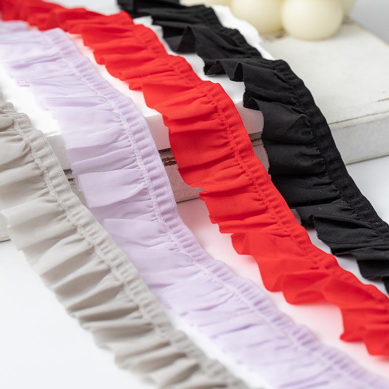 2.5Cm Color Cloth Fungus Nylon Elastic Band Toy Doll Women'S Dress Socks Decorative Belt