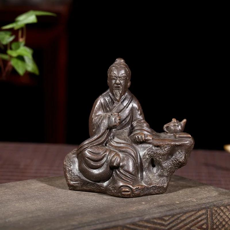 

Chinese Tea Table Handmade Sculpture Decoration Yixing Purple Clay Tea Pet Ornaments Tea Art Decor Crafts Custom Teaware Gifts