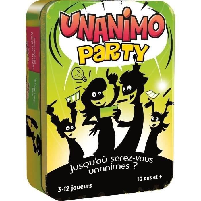 Unanimo : party | jeu de société | à partir de 10 ans | 3 à 12 joueurs | 20 minutes | cocktail games