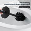 Stainless Steel Bathroom Toilet Brush Holder Accessories Black Toilet Brush Wall Mounted WC Cleaner Brush FR07