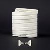 In-Stock Elastic Flat Shoelaces for Casual and Sports Shoes - Black, White, Beige
