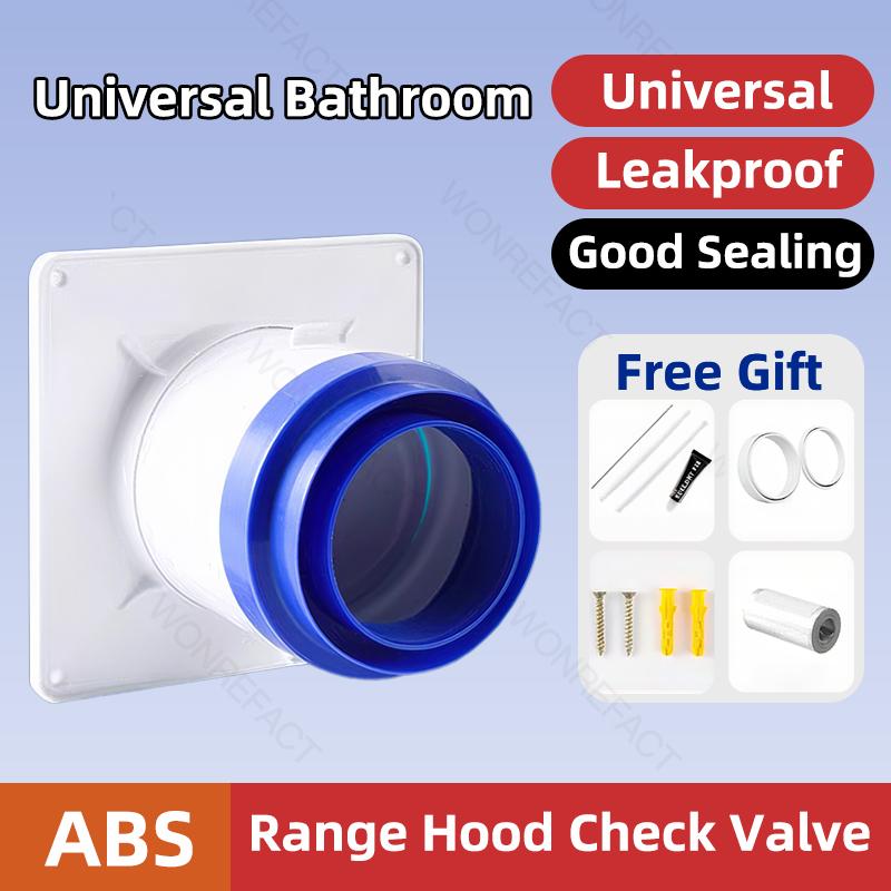 Range Hood Backflow Preventer Kitchen Flue Backflow Preventer  Kitchen And Bathroom Backflow Preventer One-Way Smoke Stop Valve