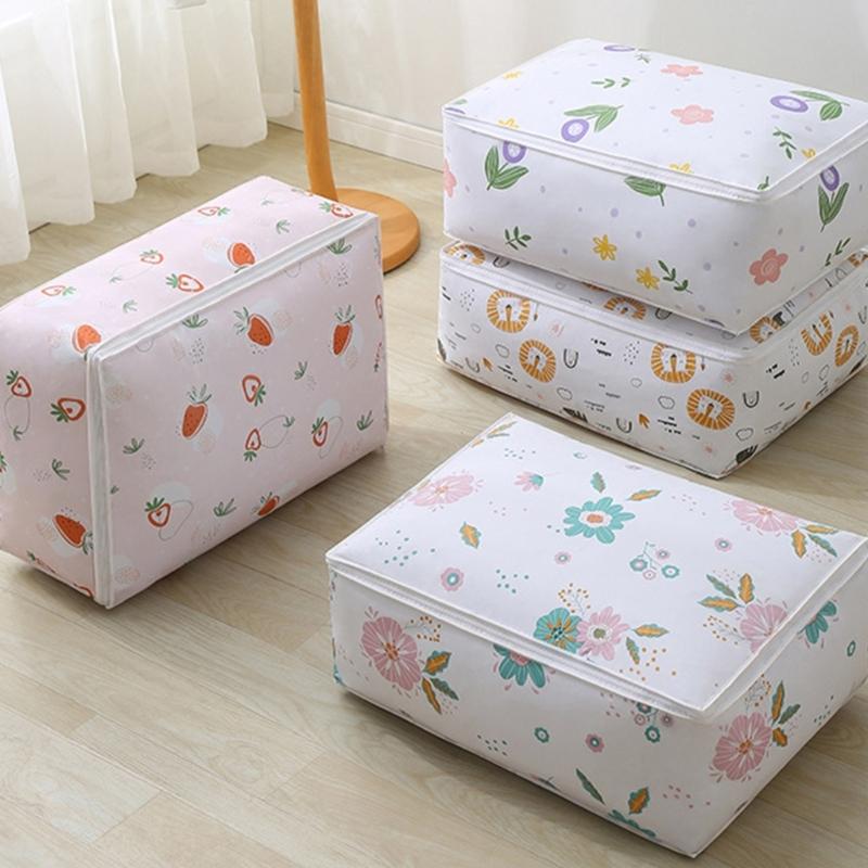 PEVA Multiple Use Storage Bag Sturdy Zippered Organizers for Bedding Clothes Travel Items