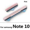 SIde Volume Button + Power ON / OFF Buttton Key Set Replacement Part For Samsung Note 9 10 Plus