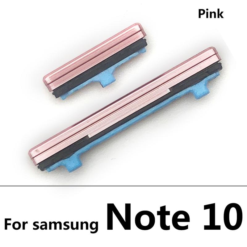 SIde Volume Button + Power ON / OFF Buttton Key Set Replacement Part For Samsung Note 9 10 Plus