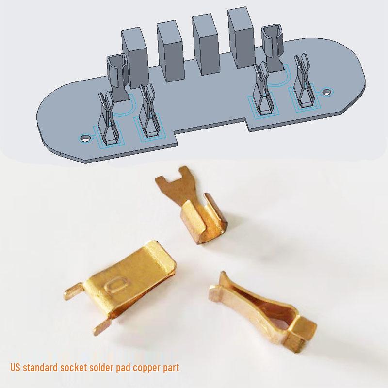 Smart Plug Socket Hardware Set with Spring Clips & Pin Contacts